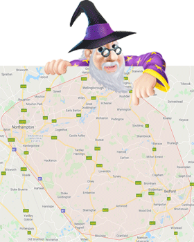 Local Locksmith in Irthlingborough. and the surrounding area map